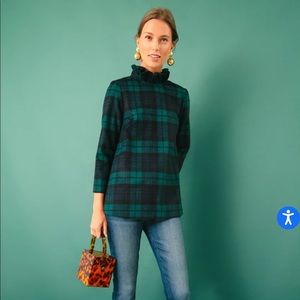 NWT Tuckernuck Blackwatch Plaid Faye Blouse/ Size M